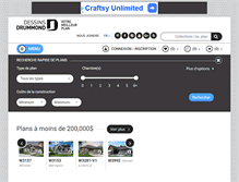 Tablet Screenshot of dessinsdrummond.com